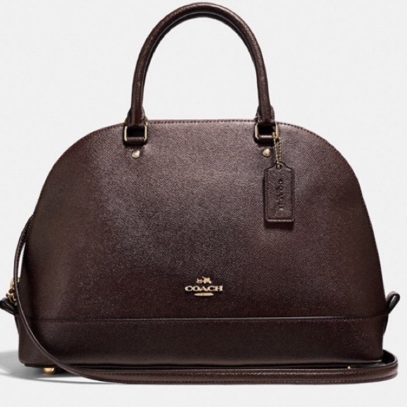 Coach Handbags - NWT Coach Sierra Leather Satchel Bag Oxblood Large